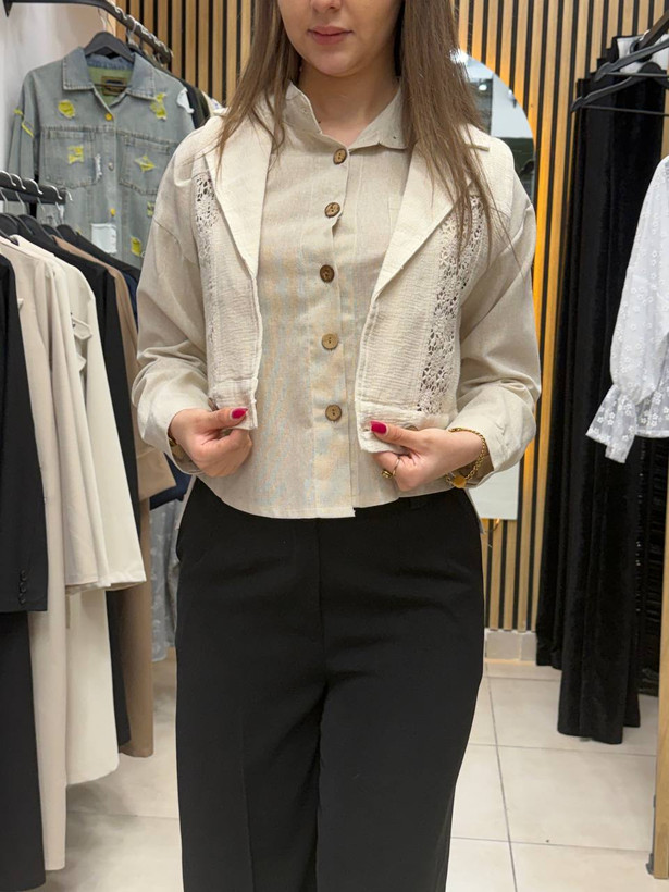 شومیز دوتیکه کنفی